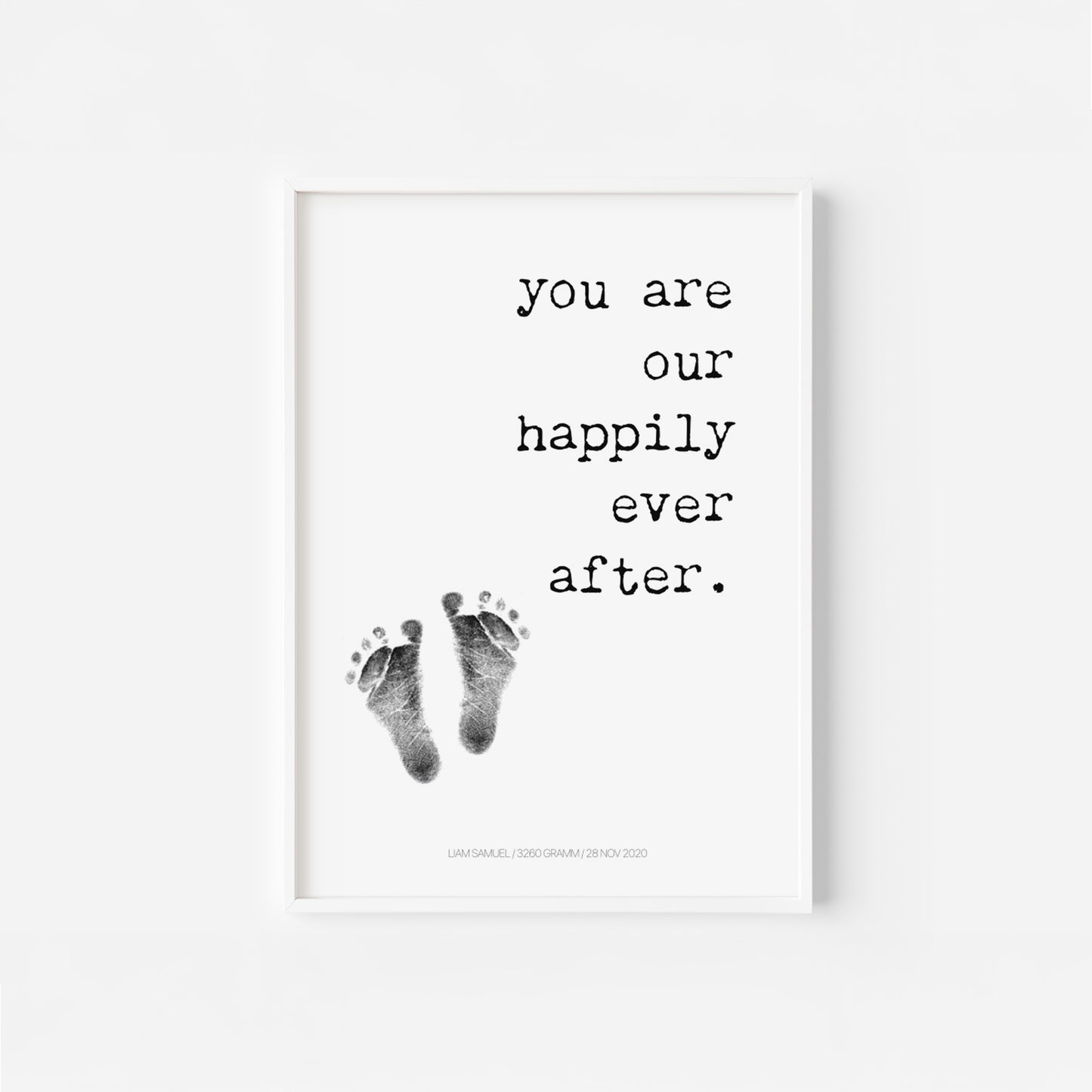 Hand-/Fußabdruck Set personalisierbar