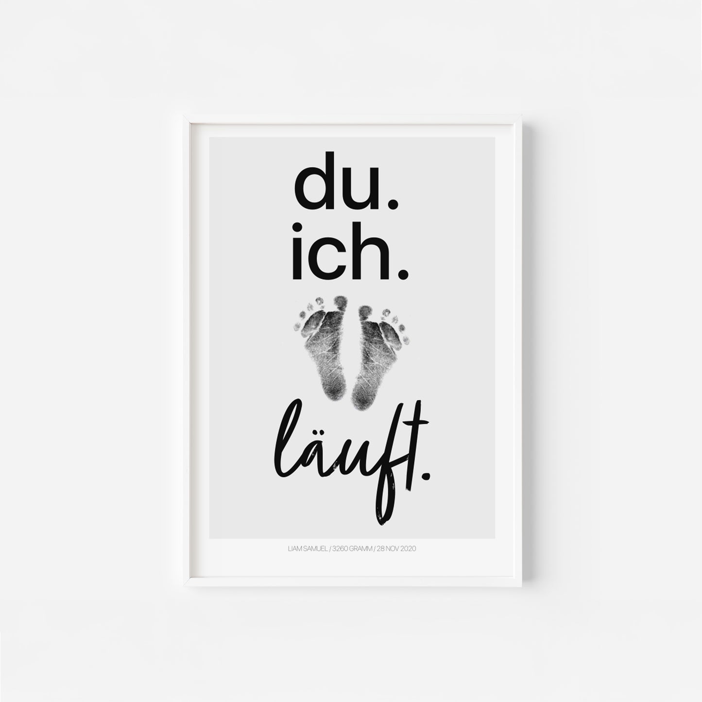 Hand-/Fußabdruck Set personalisierbar