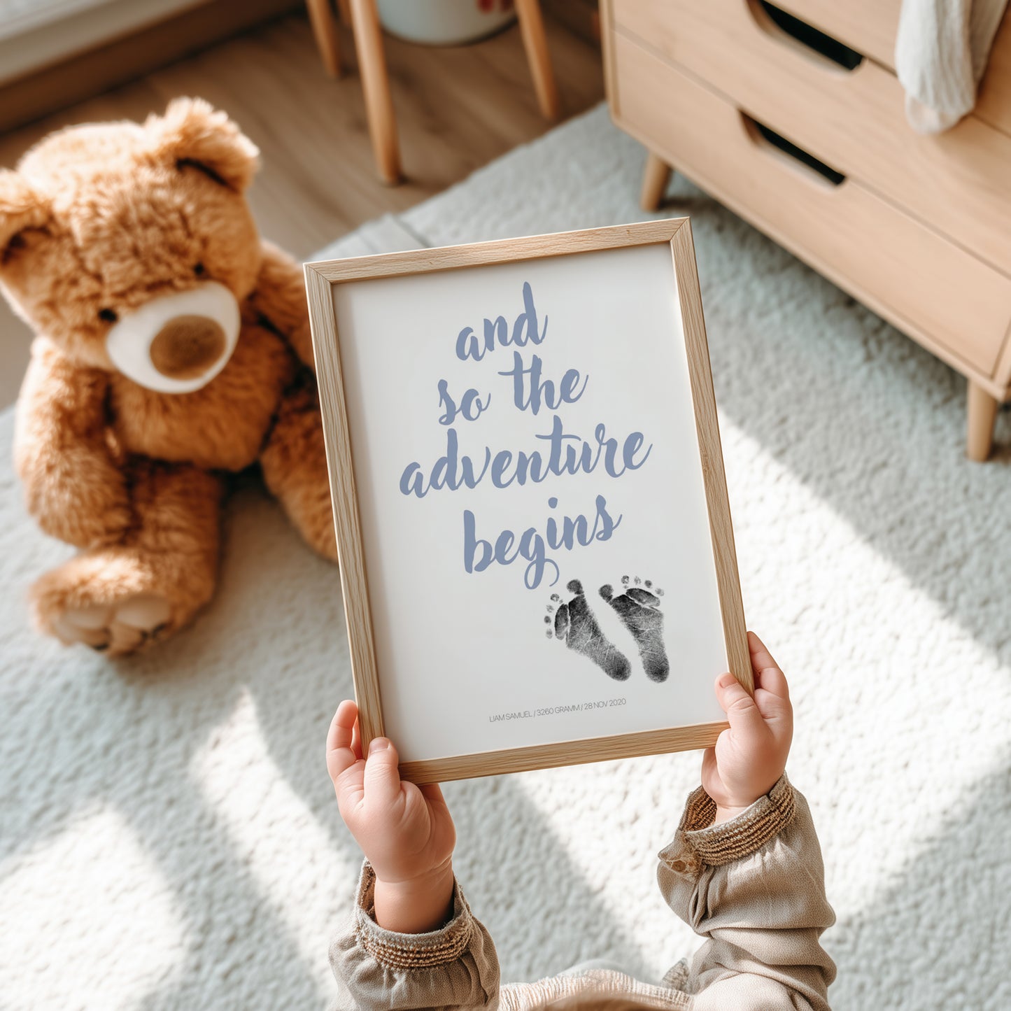 Hand-/Fußabdruck Set personalisierbar