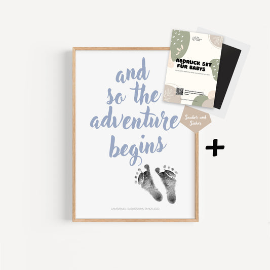 Hand-/Fußabdruck Set personalisierbar
