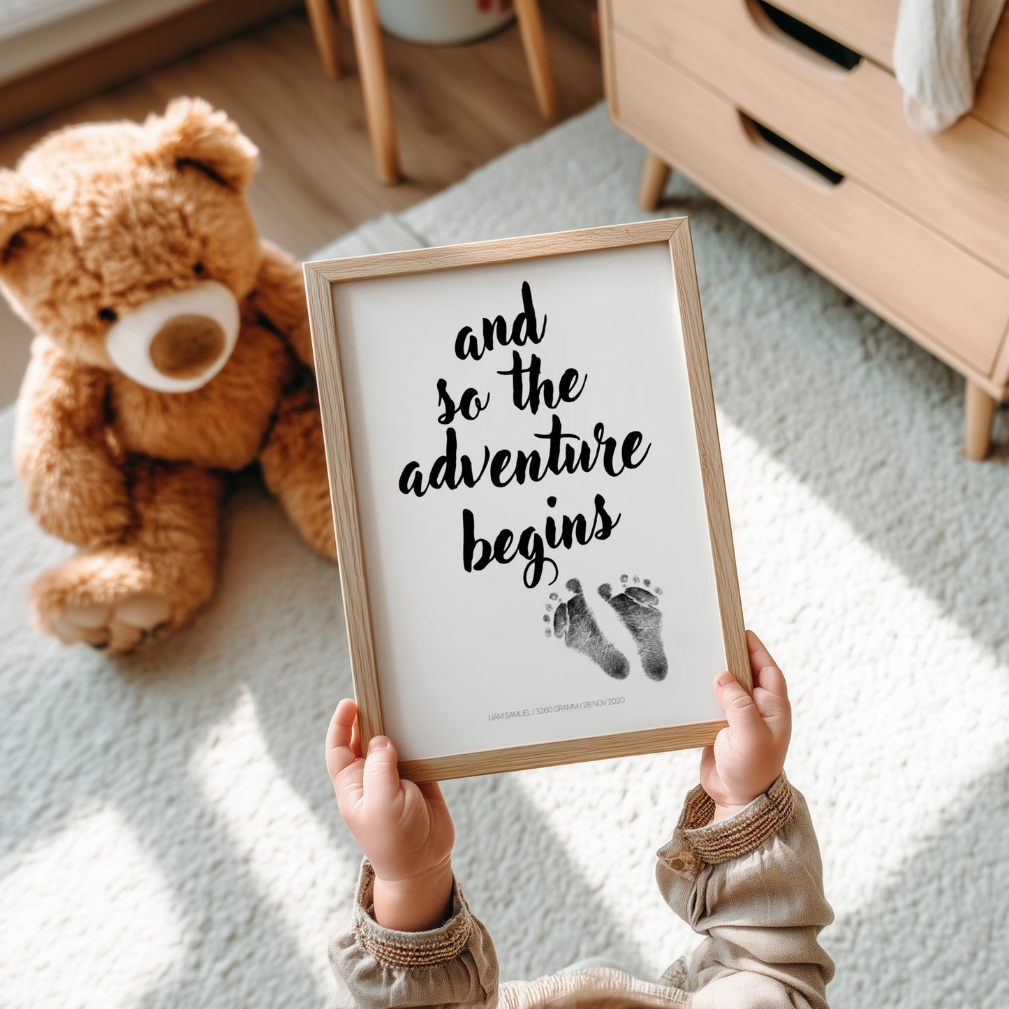 Hand-/Fußabdruck Set personalisierbar