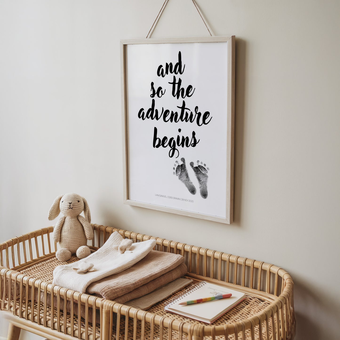 Hand-/Fußabdruck Set personalisierbar