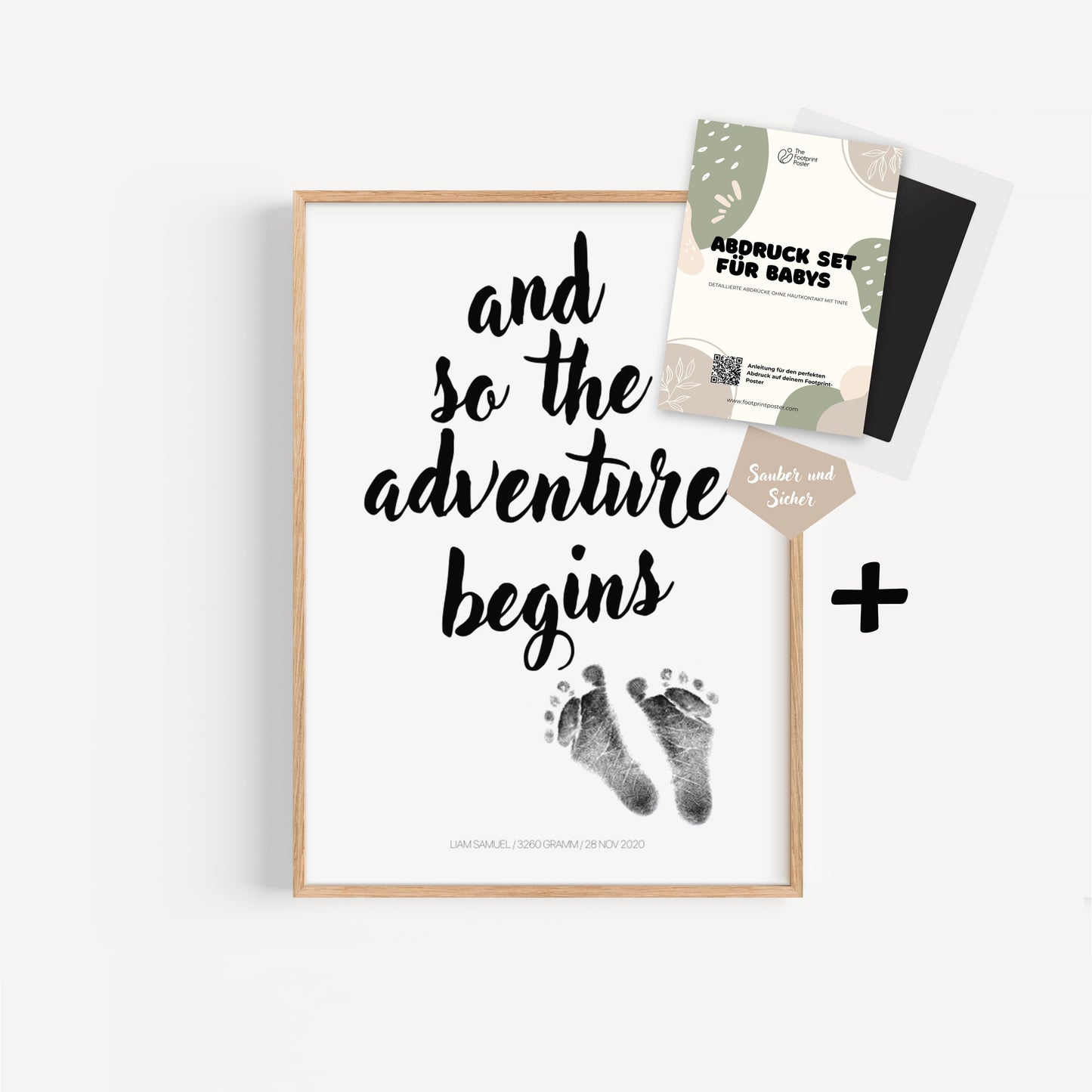 Hand-/Fußabdruck Set personalisierbar
