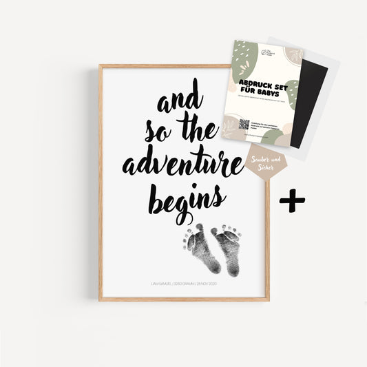 Hand-/Fußabdruck Set personalisierbar