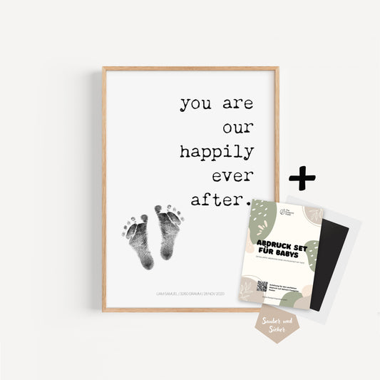 Hand-/Fußabdruck Set personalisierbar