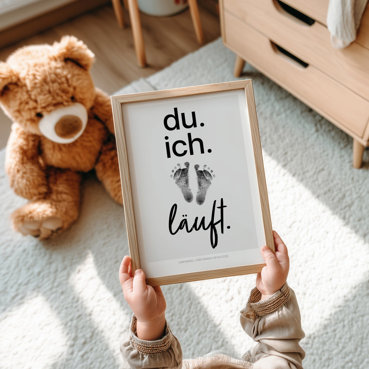 Hand-/Fußabdruck Set personalisierbar