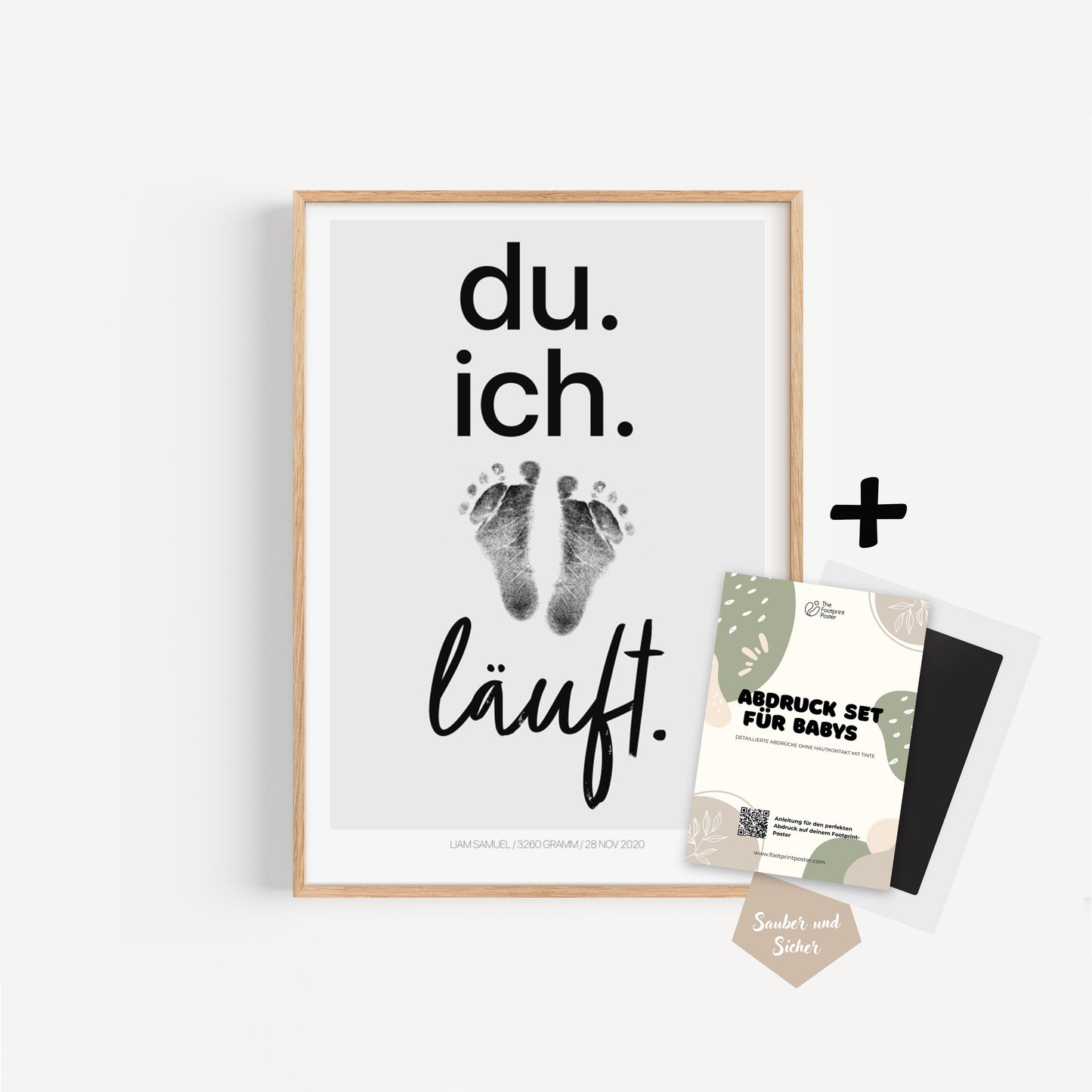 Hand-/Fußabdruck Set personalisierbar