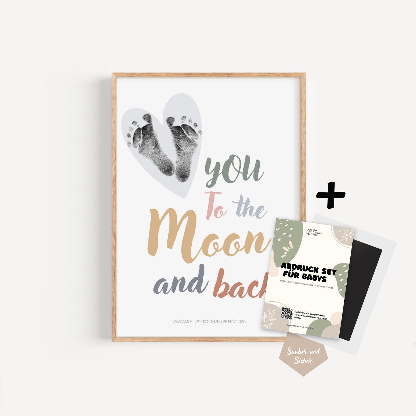 Hand-/Fußabdruck Set personalisierbar
