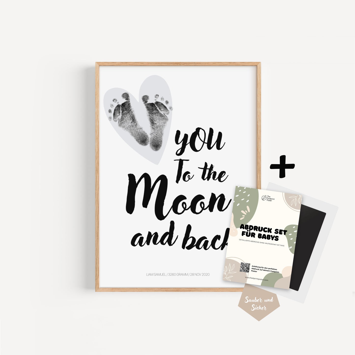 Hand-/Fußabdruck Set personalisierbar
