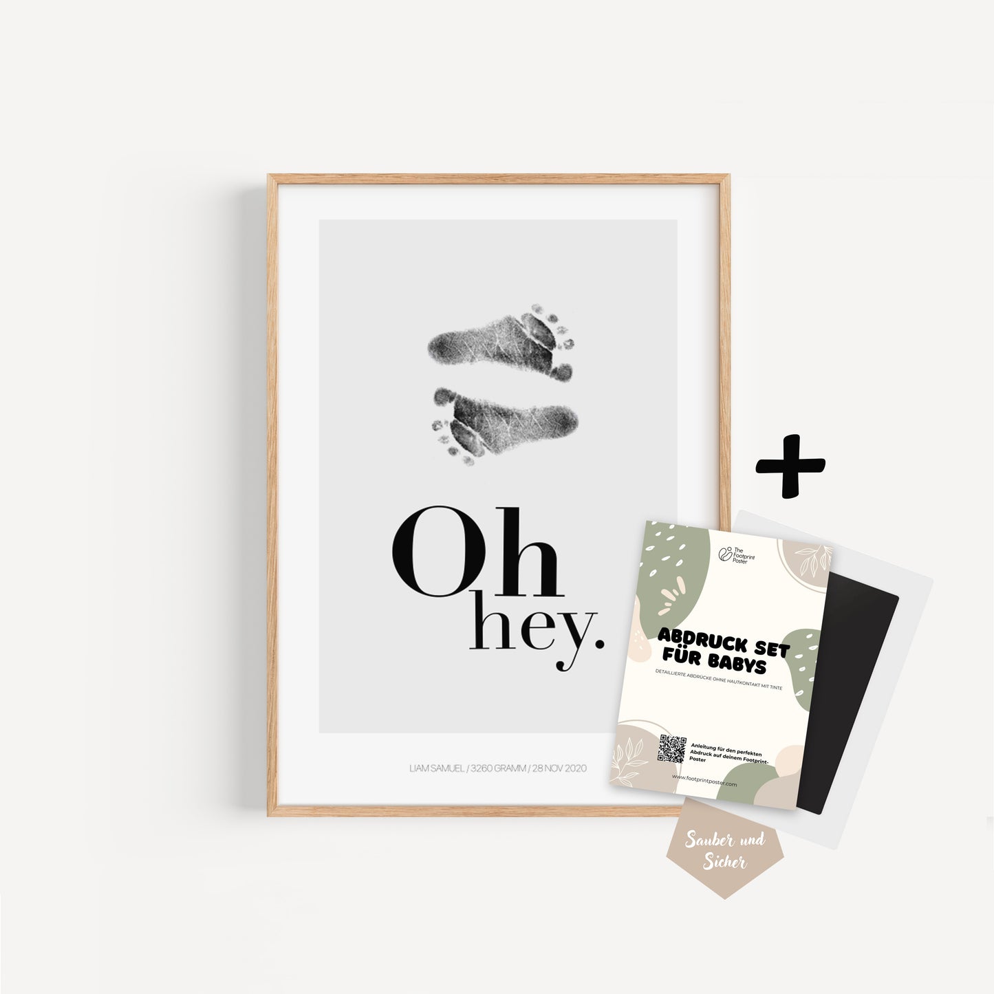 Hand-/Fußabdruck Set personalisierbar