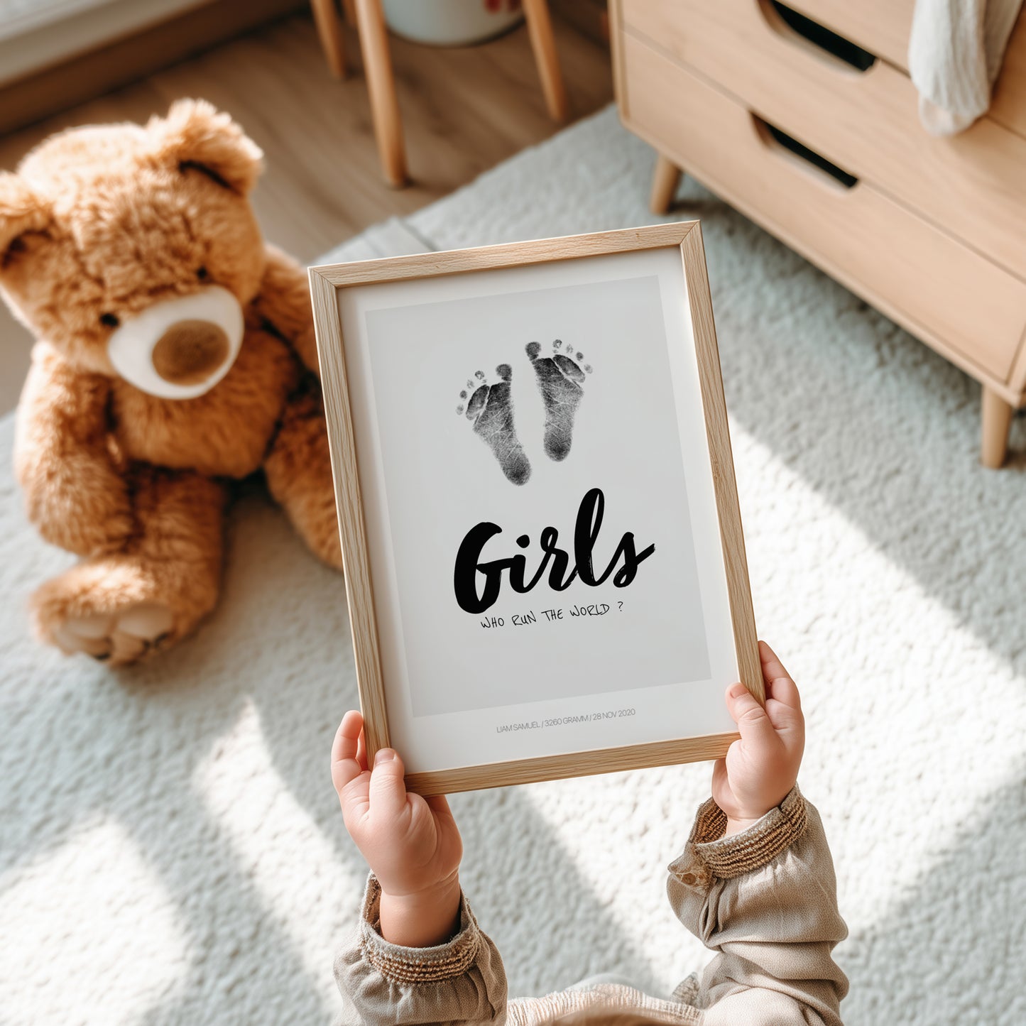 Hand-/Fußabdruck Set personalisierbar