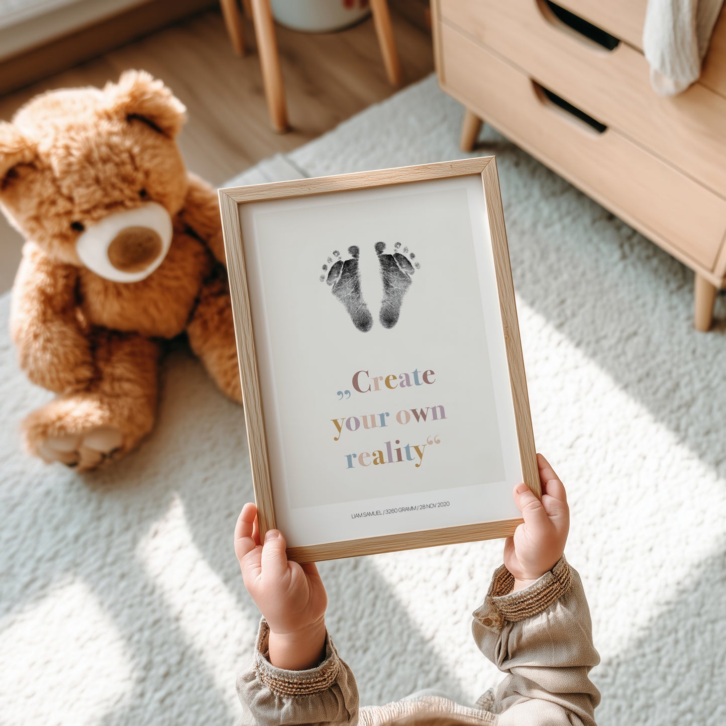 Hand-/Fußabdruck Set personalisierbar