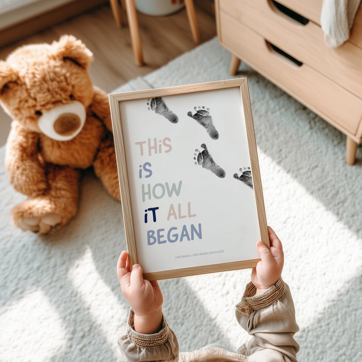 Hand-/Fußabdruck Set personalisierbar