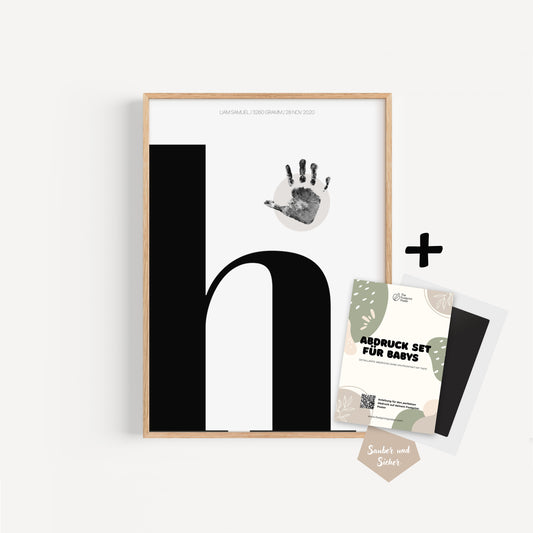 Hand-/Fußabdruck Set personalisierbar