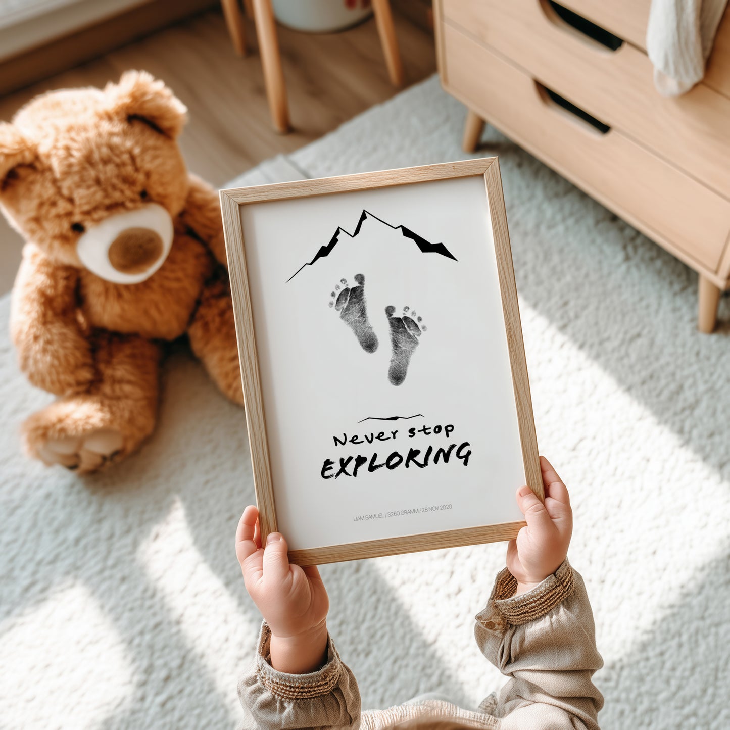 Hand-/Fußabdruck Set personalisierbar