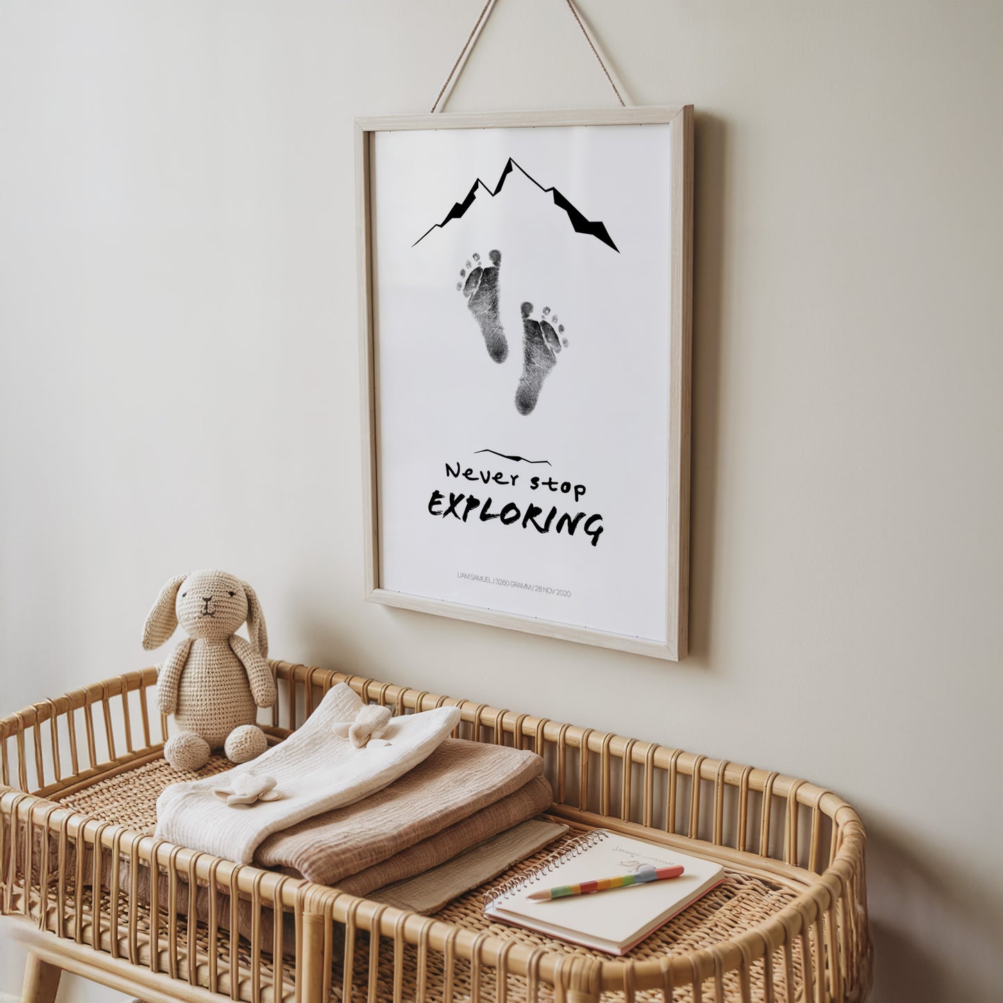 Hand-/Fußabdruck Set personalisierbar