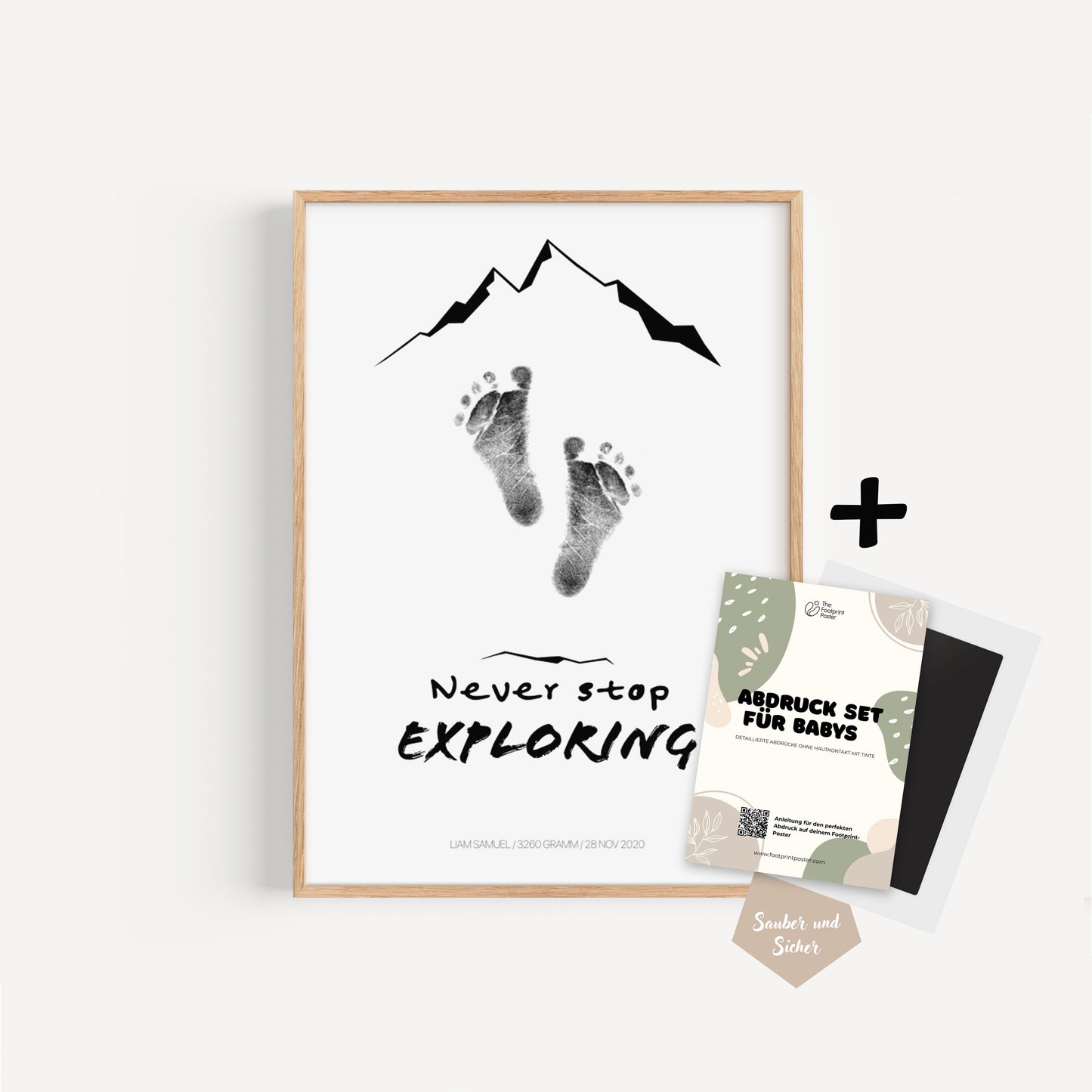 Hand-/Fußabdruck Set personalisierbar