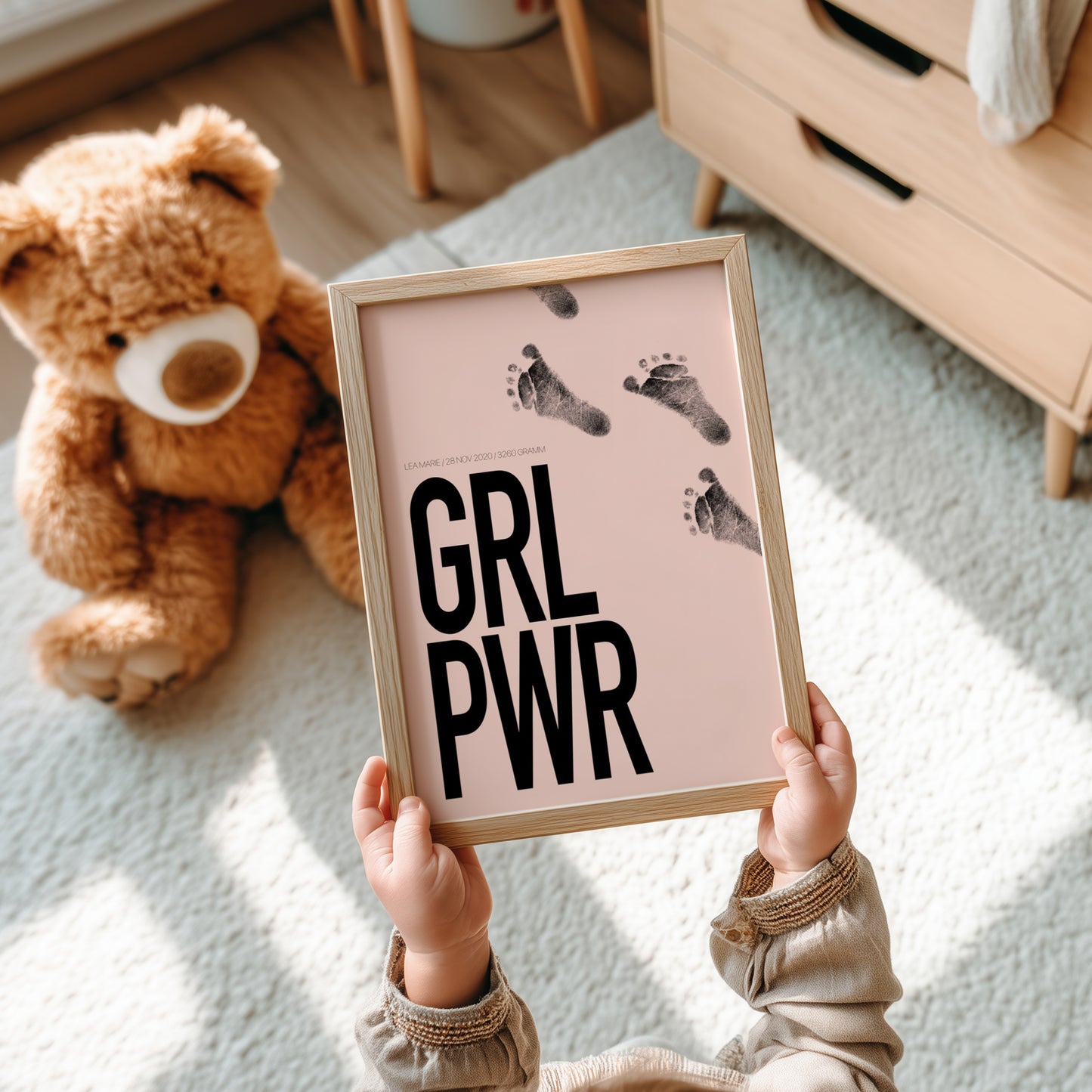 Hand-/Fußabdruck Set personalisierbar