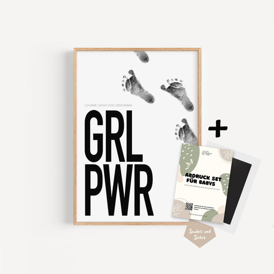 Hand-/Fußabdruck Set personalisierbar