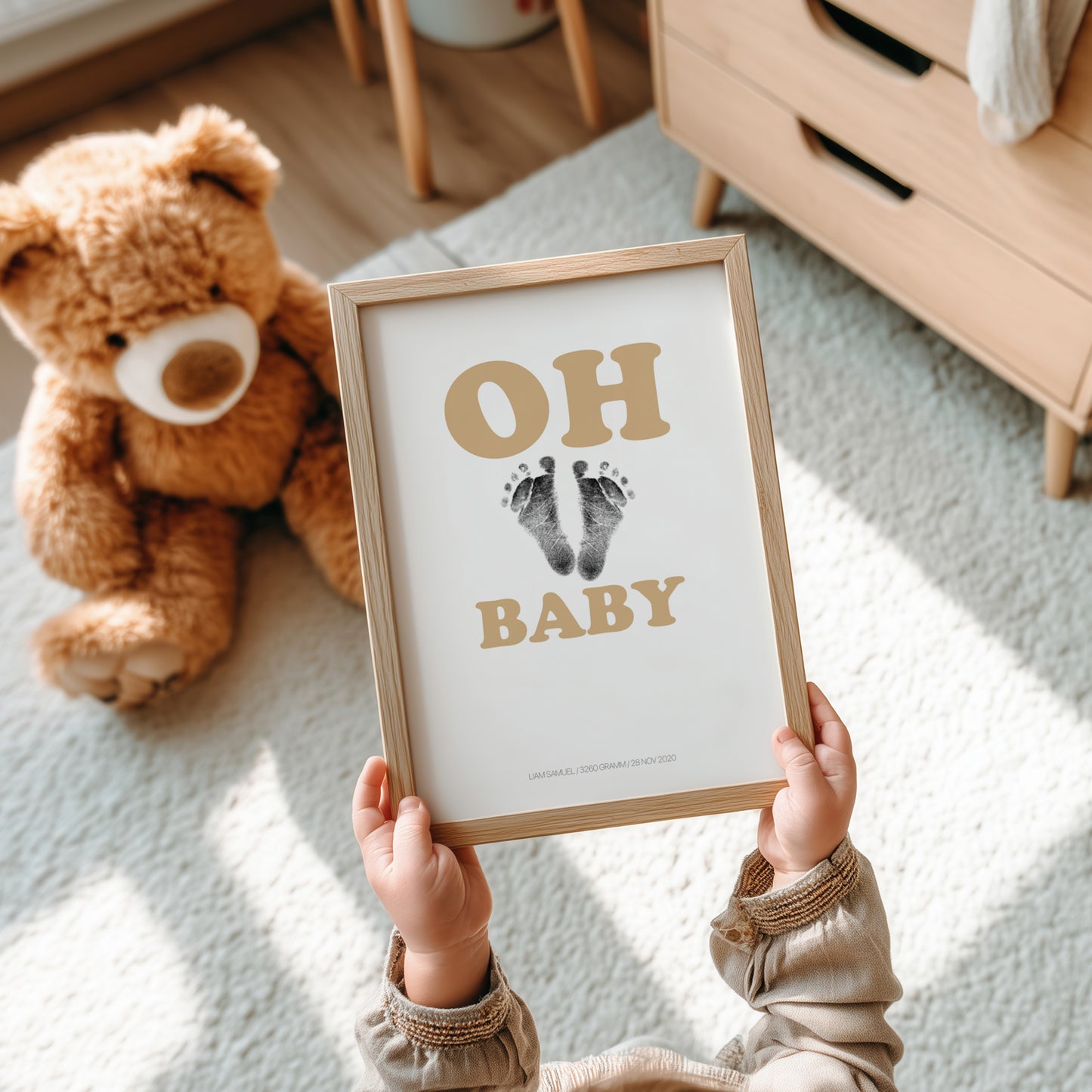 Hand-/Fußabdruck Set personalisierbar