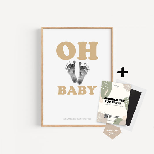 Hand-/Fußabdruck Set personalisierbar