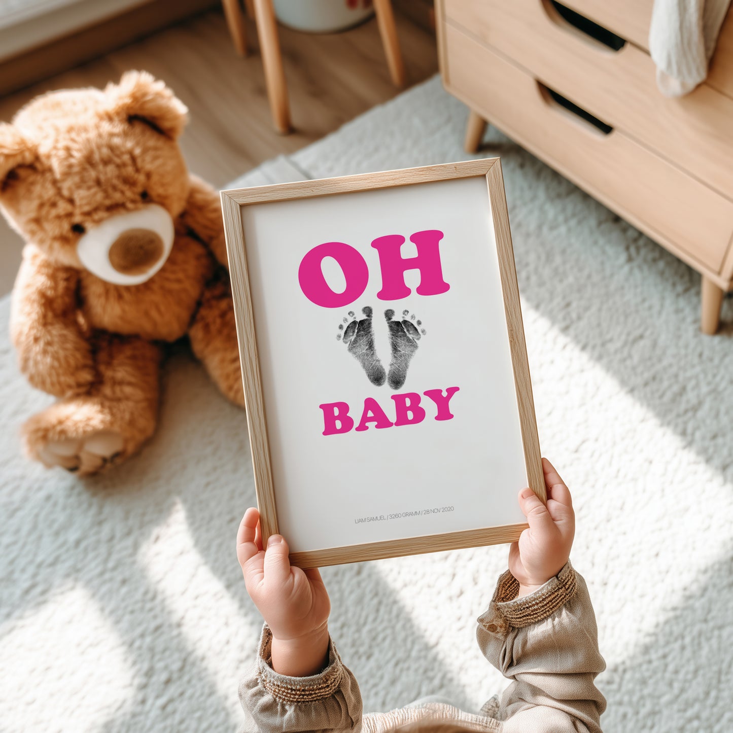 Hand-/Fußabdruck Set personalisierbar