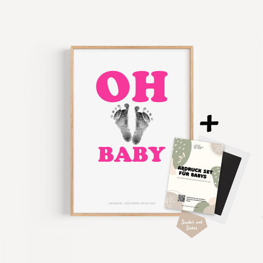 Hand-/Fußabdruck Set personalisierbar