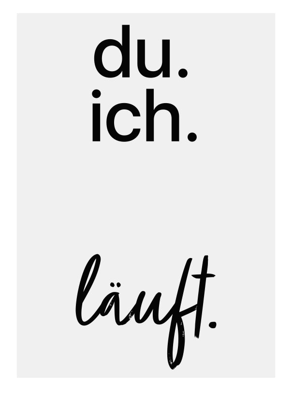 Fußbadruck Poster Set "Hello"