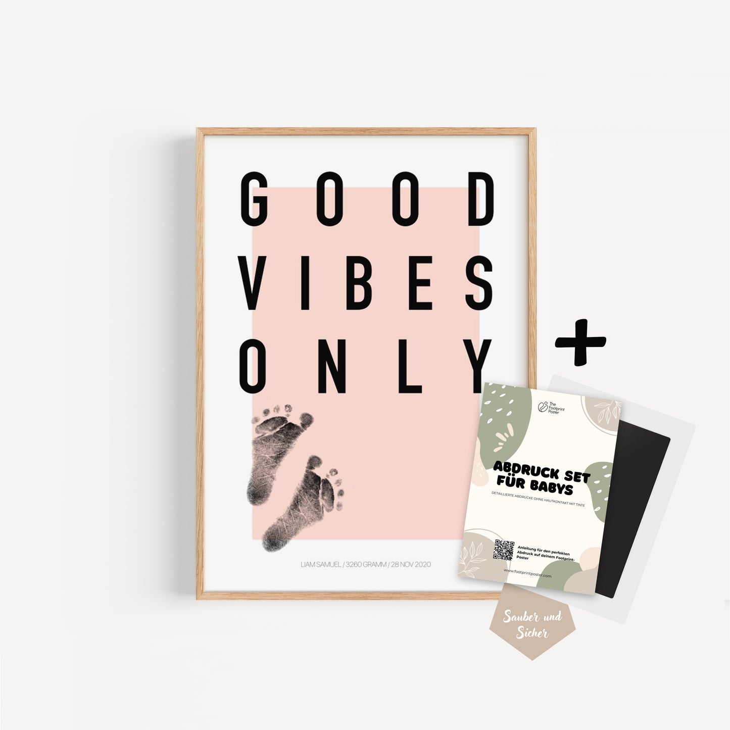 Hand-/Fußabdruck Set personalisierbar