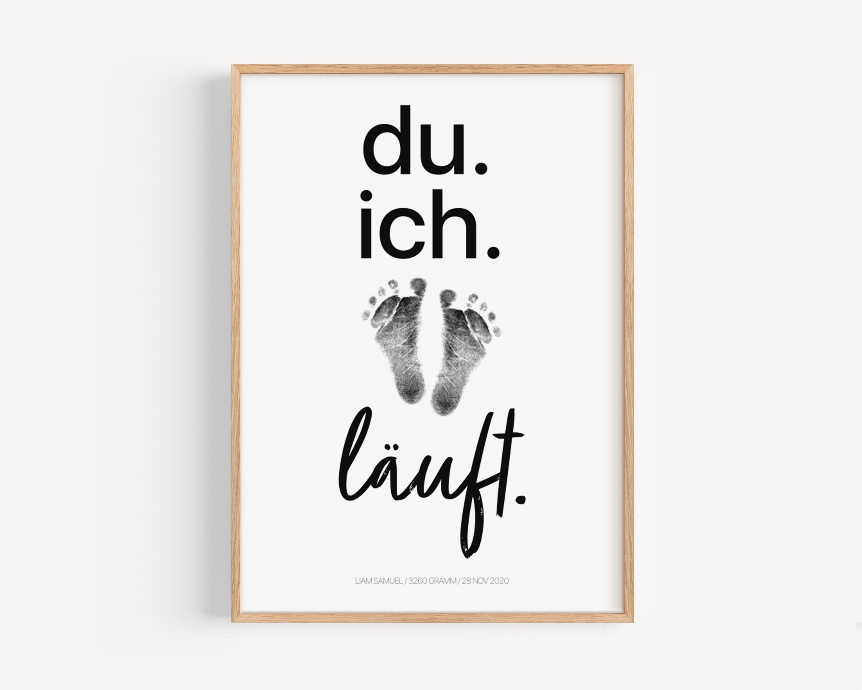 Fußbadruck Poster Set "Hello"
