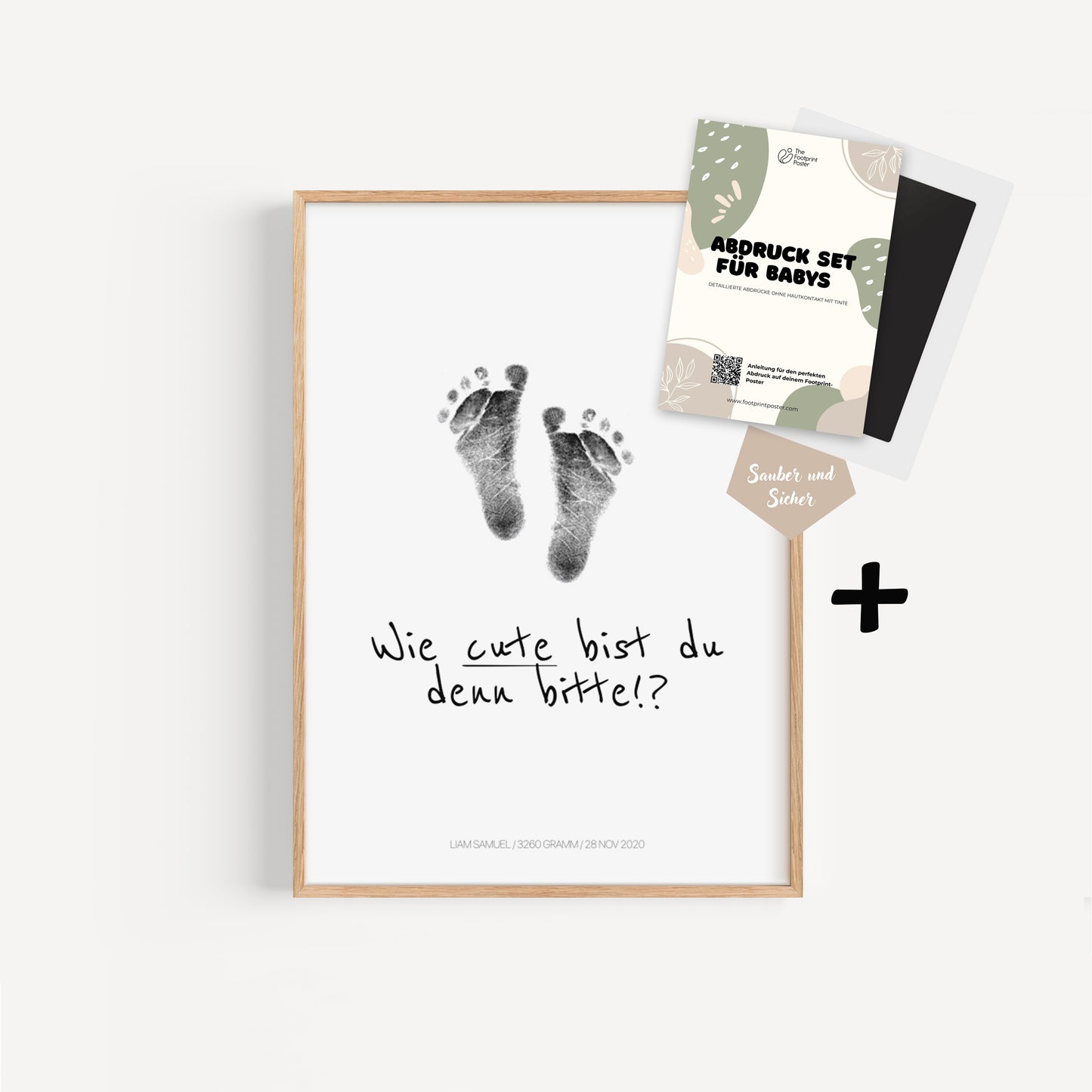 Hand-/Fußabdruck Set personalisierbar