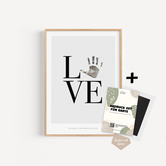 Hand-/Fußabdruck Set personalisierbar