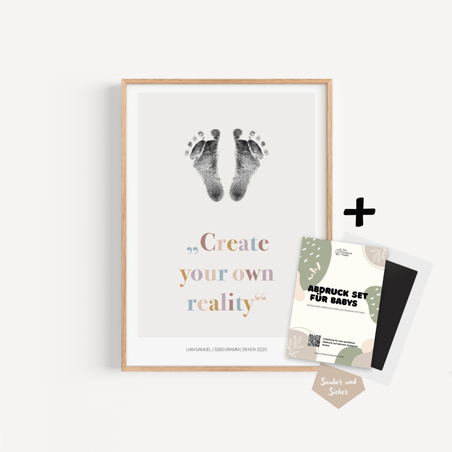 Hand-/Fußabdruck Set personalisierbar